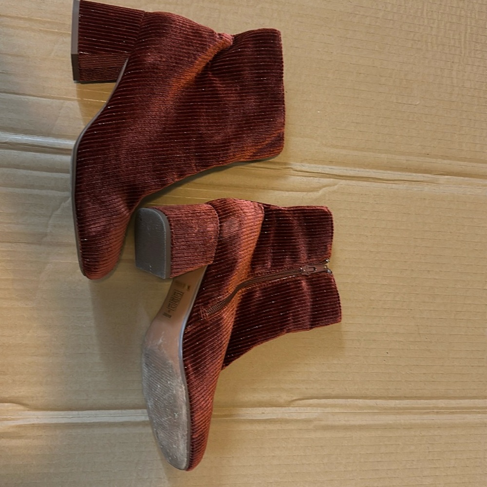 ModCloth vintage style boots velvet